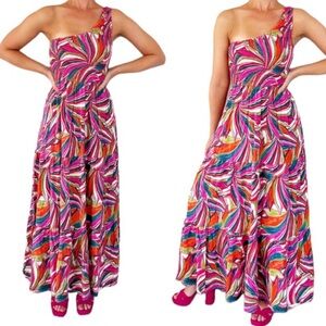 Abel the Label Anthropologie Kelissa Maxi Dress size medium